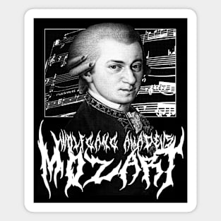 Wolfgang Amadeus Mozart Metal Magnet
